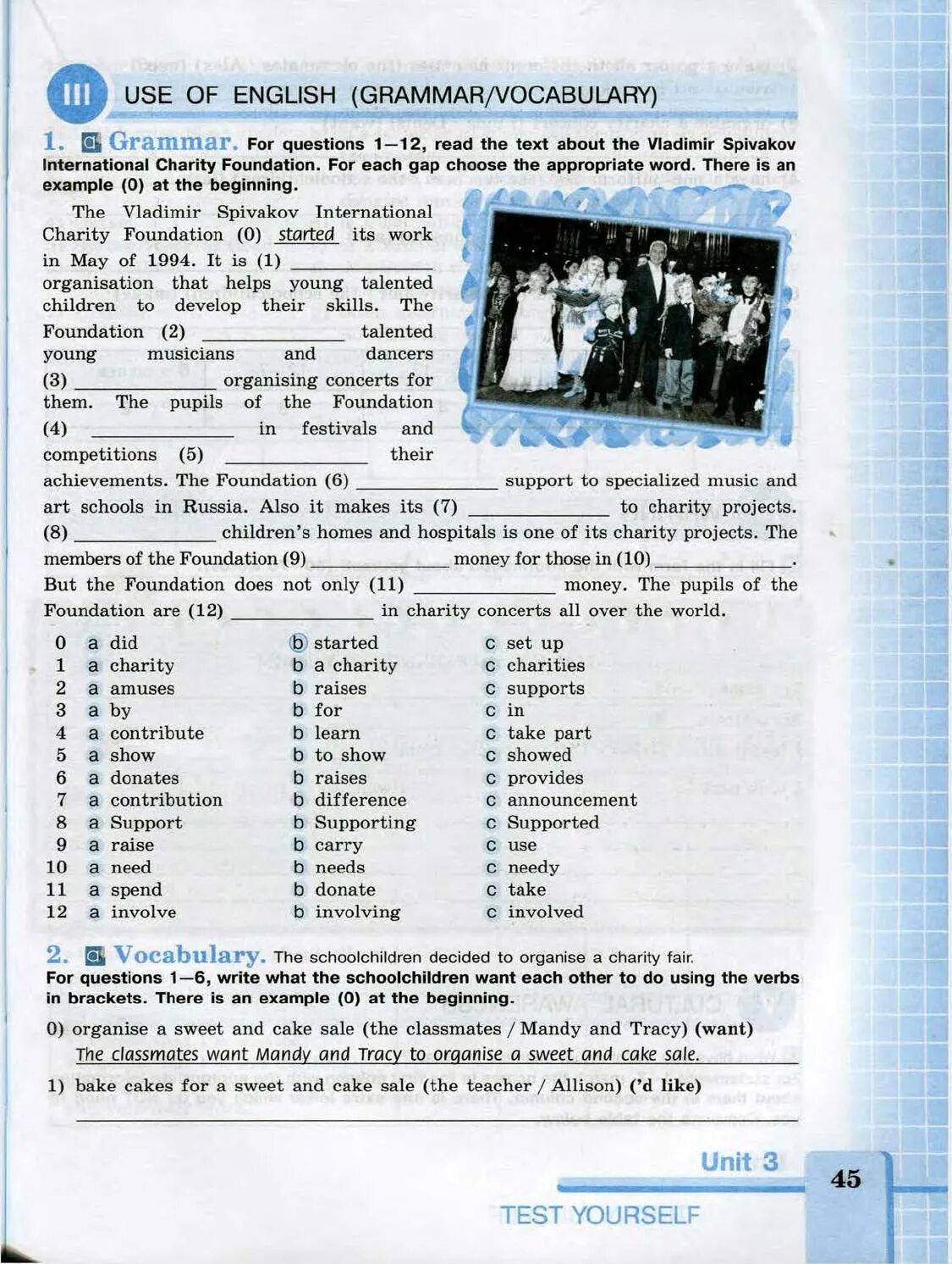 For questions 1 7 choose. For questions 1-12 read the text about the Vladimir Spivakov International Charity Foundation перевод. The Vladimir Spivakov International Charity Foundation started its work in May of 1994 перевод. Read about one of the Russian Charity Funds choose. The Vladimir Spivakov International Charity Foundation started its work in May of 1994 it is перевод.