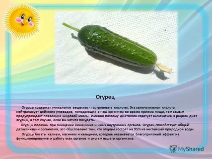 Что содержится в огурцах
