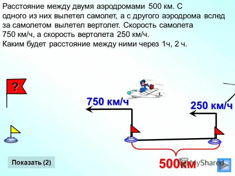 Скорость самолета 240. С аэродрома вылетел вертолет со скоростью 210 км ч через 2 часа. С аэродрома вылетел вертолет. Задача с аэродрома вылетел вертолет со скоростью 210 километров в час. Задачи на движение 5 класс по рисунку.