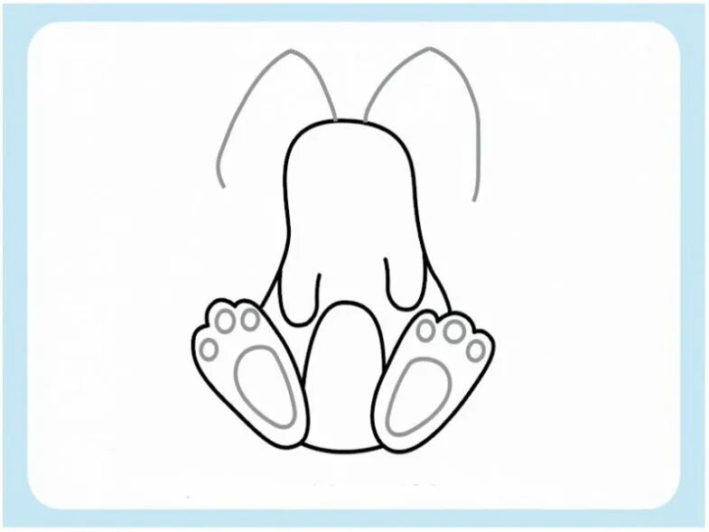 трафарет зайчика с лапами. лапки кролика шаблон. лапки зайчика. лапы зайца референс. нарисовать лапы зайца.