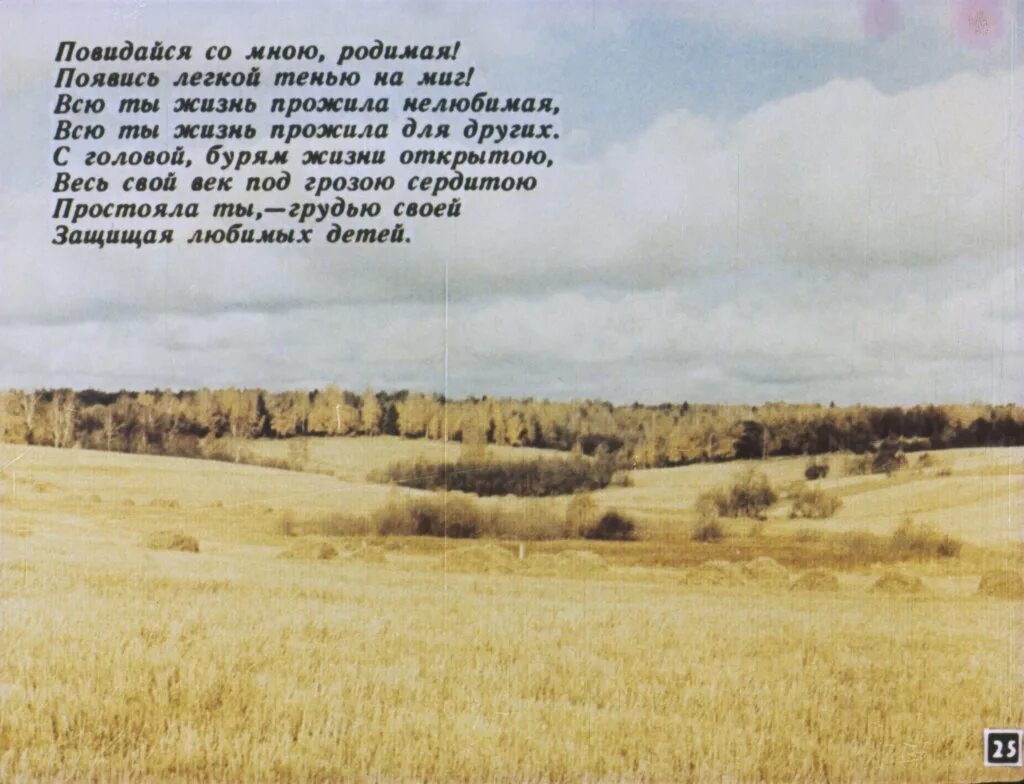 Стихотворение родимый край