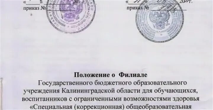 Положение организации оао