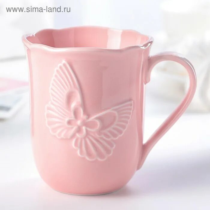 Розовую кружку