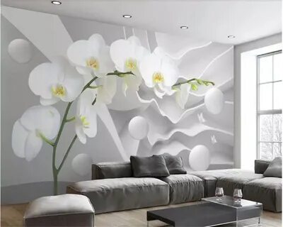 большое пространство бабочка Орхидея мяч фото обои 3D гостиная спальня ТВ ф...