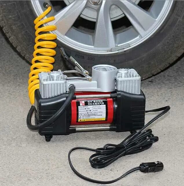 Компрессор для автомобиля. Компрессор автомобильный Tire Inflator DC 12 Volt. 2 Цилиндровый Air компрессор автомобильный насос. Насос подкачки колес 12 вольт. Компрессор высокого давления 12v.