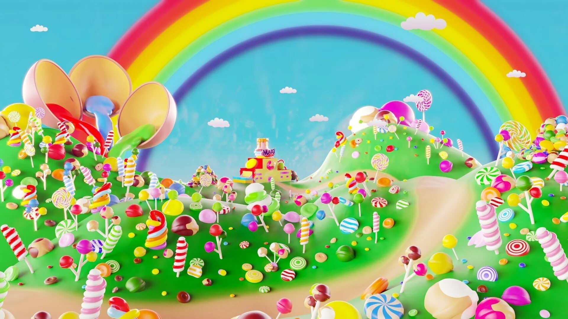 Картинка фон играем. Кэнди Лэнд Candy Land. Детские фоны. Детский баннер. Детский праздник фон.