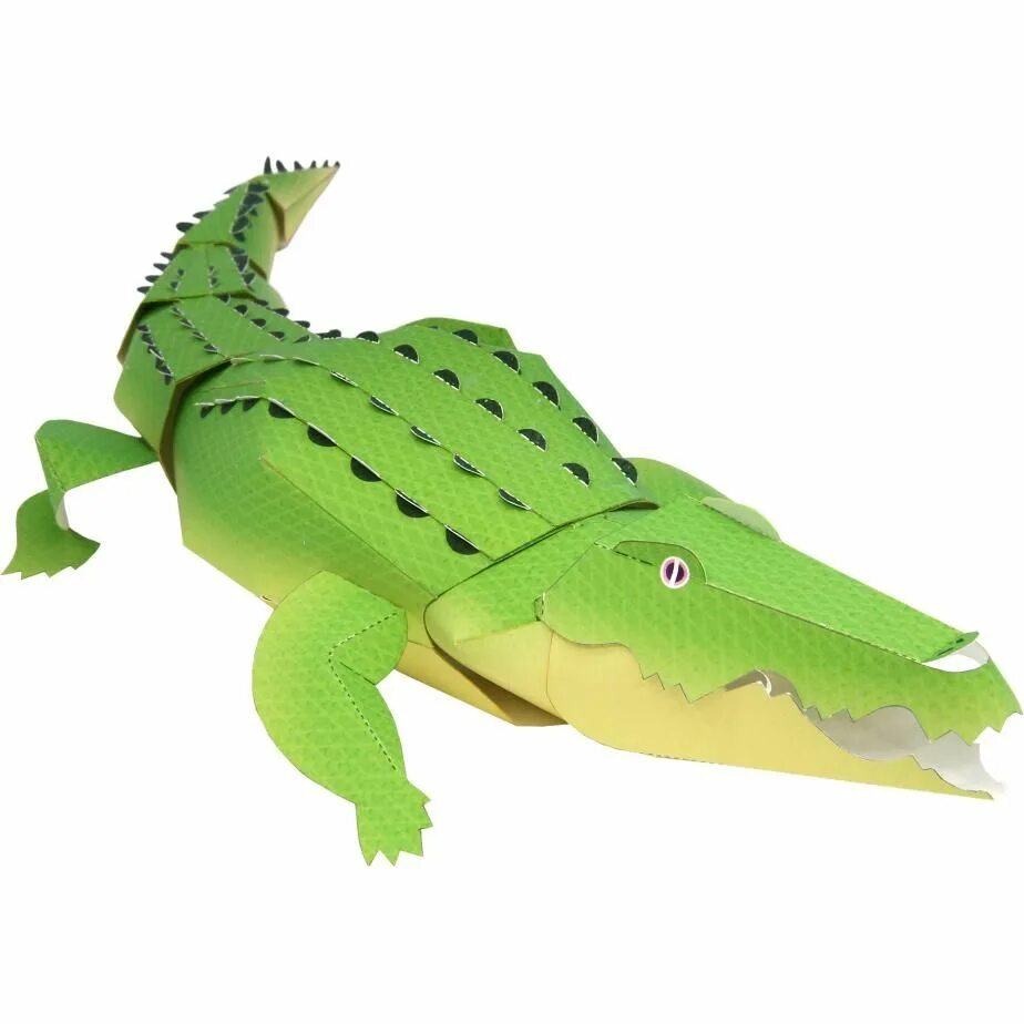 крокодильчик из картона. крокодил объемный из бумаги. конструирование крокодил. крокодил объемная поделка. поделка крокодил.
