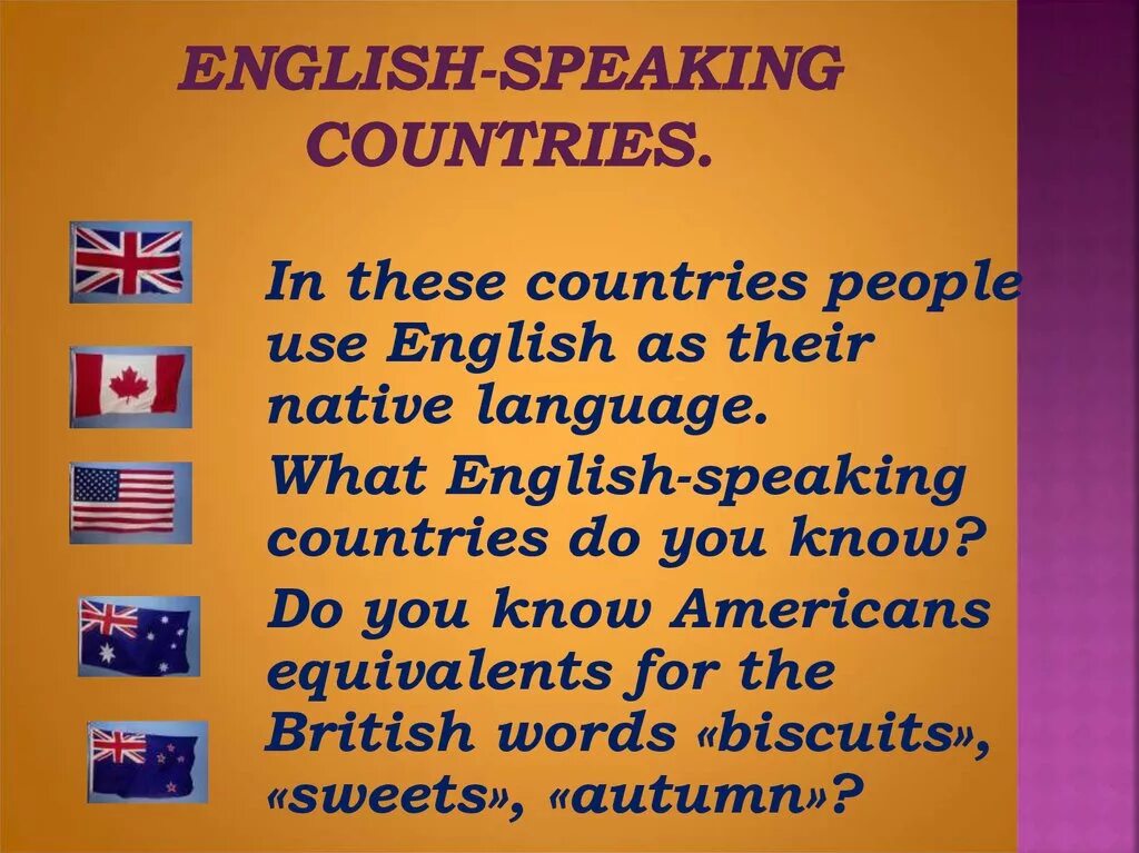 Топик countries. English speaking countries презентация. Англоговорящие страны на английском. Английский для презентаций. English speaking countries топик.