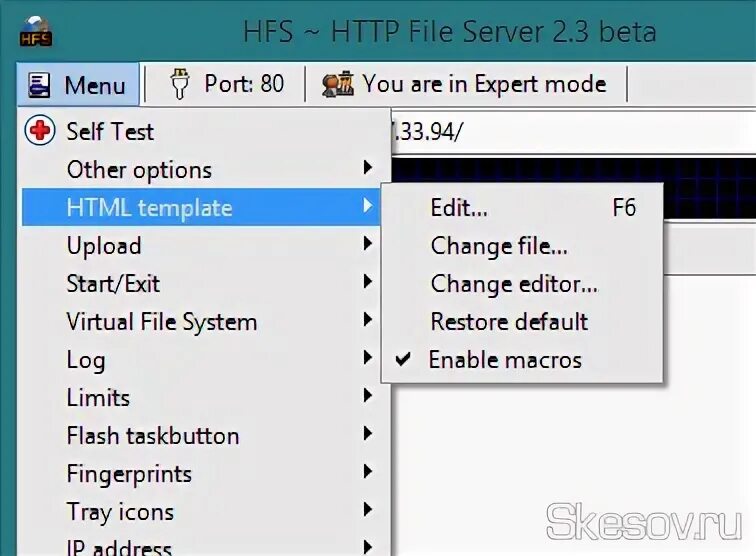 Change editor. Change editor