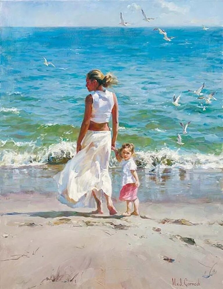 Michael /Inessa Garmash картины дети. Мама где море