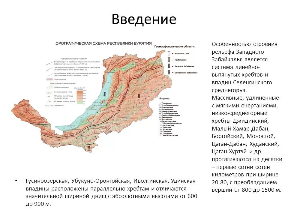Республика бурятия абсолютная высота