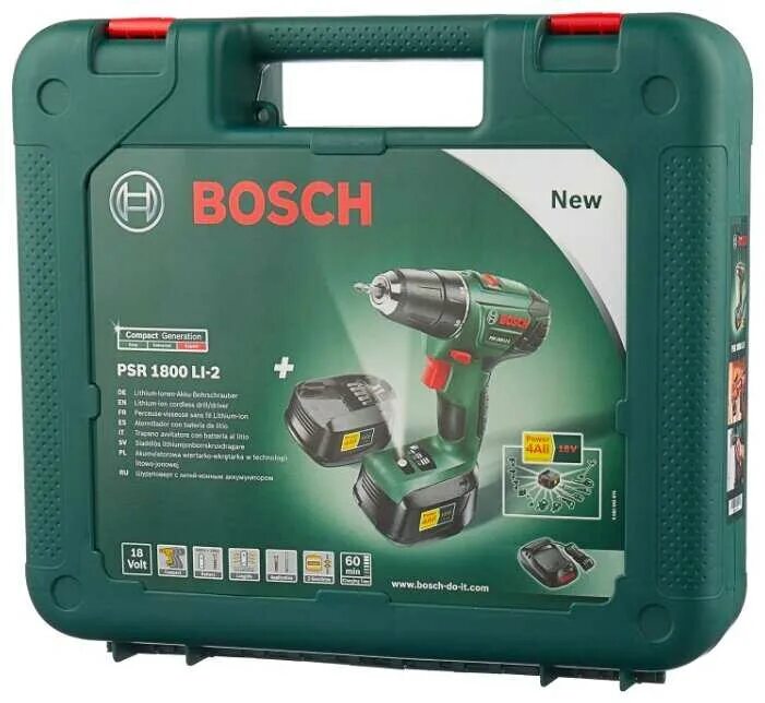 Дрель шуруповерт аккумуляторная bosch psr. Шуруповерт bosch psr 1800 li-2. бош psr 1800 li. шуруповерт бош 1800 li. дрель-шуруповерт bosch universaldrill 18 1.5ач х2 кейс.