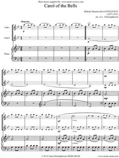 Carol of the bells скрипка