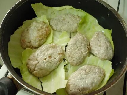 Капуста на пару с фаршем
