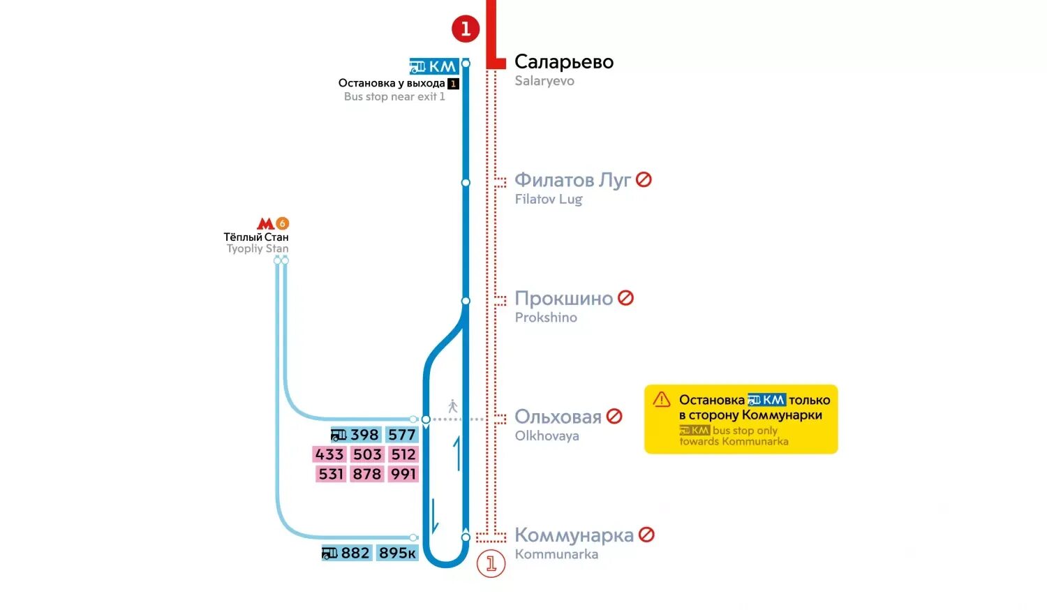 Номер автобуса теплый стан