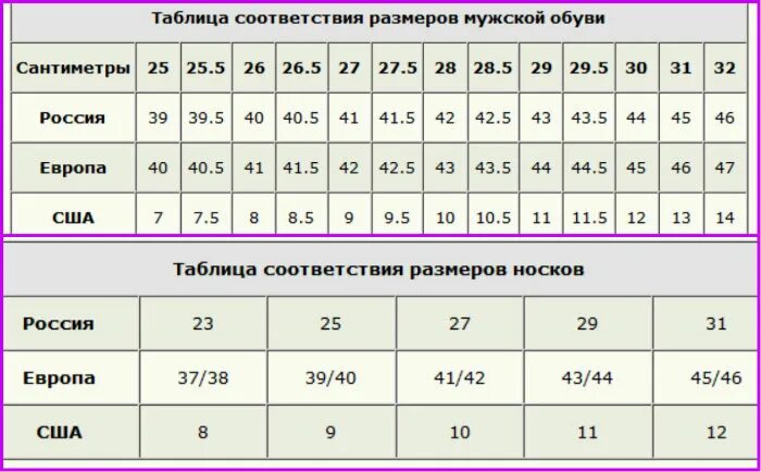 27 см по стельке мужская