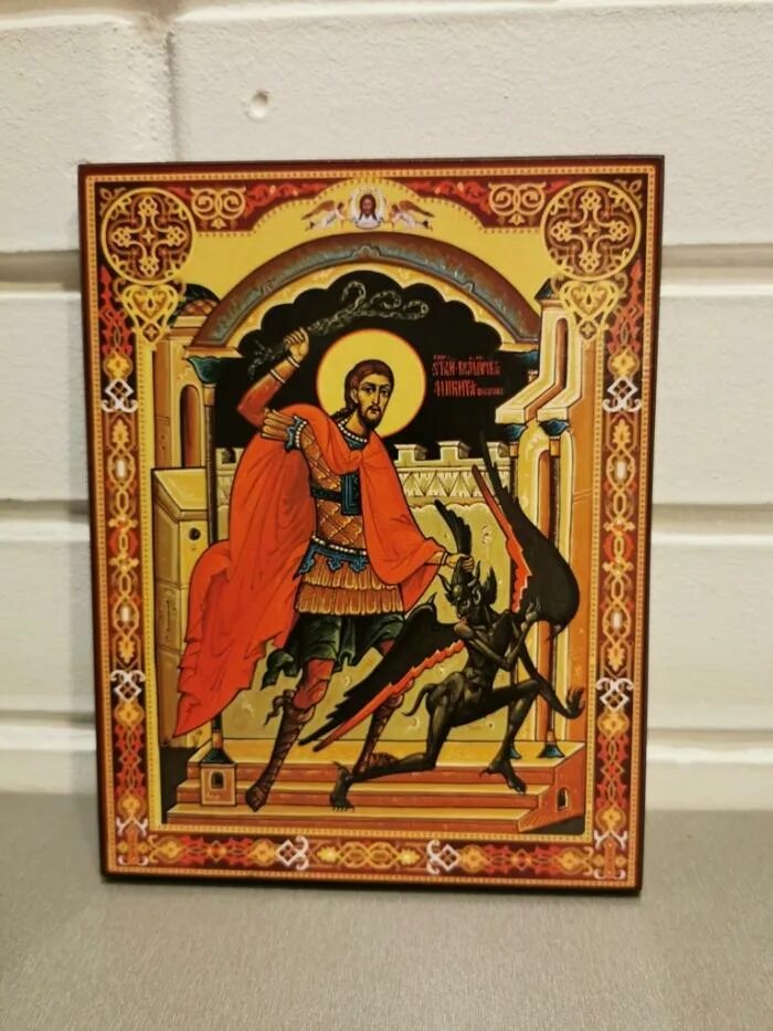 Бесогон 12.12 2025. Святого никита бесогона. святой никита великомученик воин бесогон. икона бесогон. икона литая бесогон.
