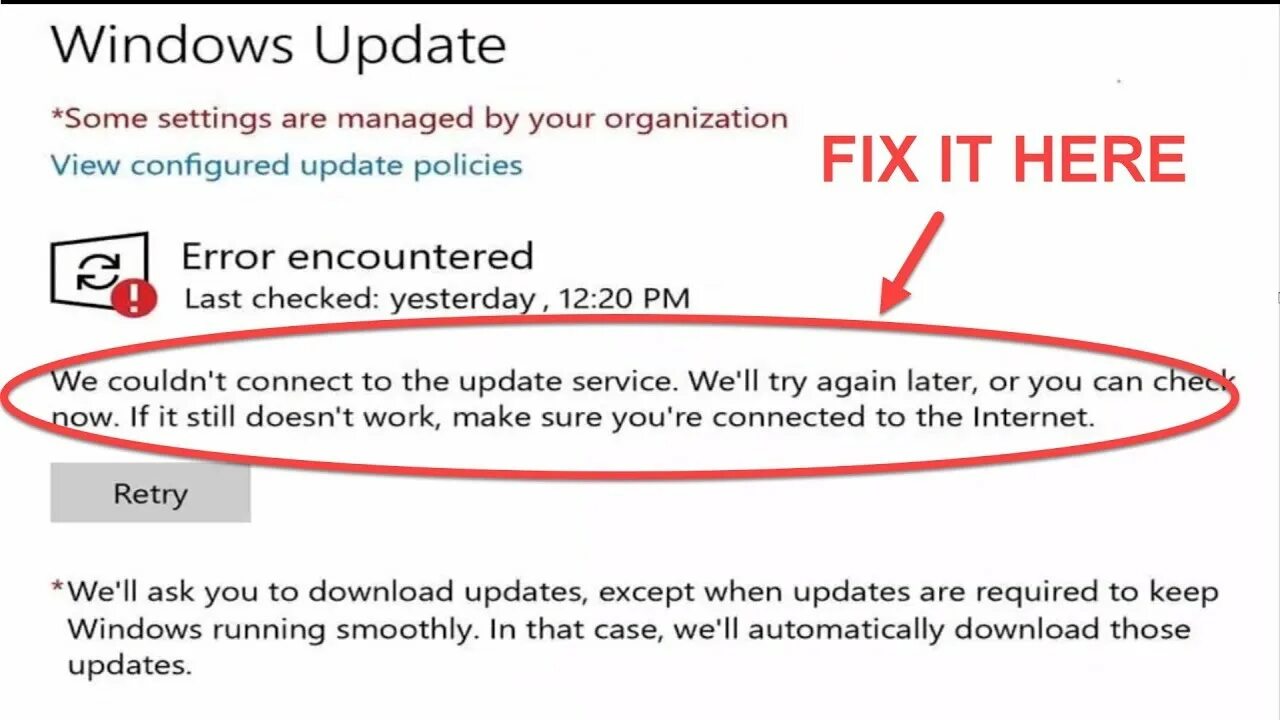 Couldn t connect to the Internet. Error: could not establish Updater service connection. UPDATERERROR_Updater_cant_connect_inet_Server. Couldn t update