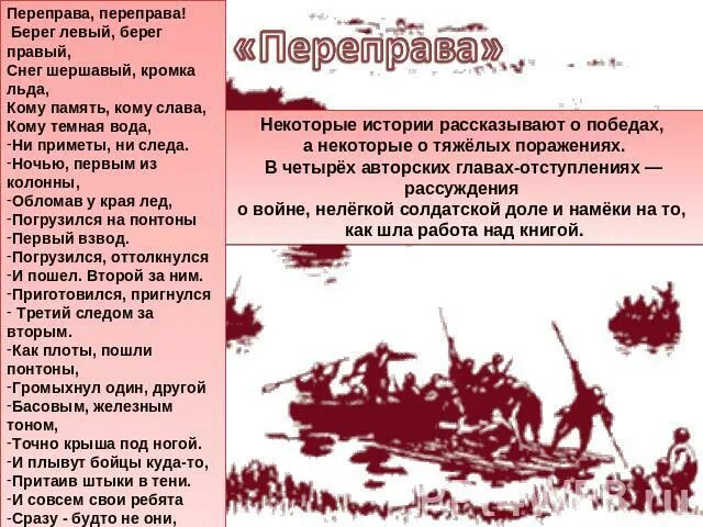 Краткое содержание главы переправа. Твардовский стихи переправа переправа. Переправа переправа берег левый стих текст.