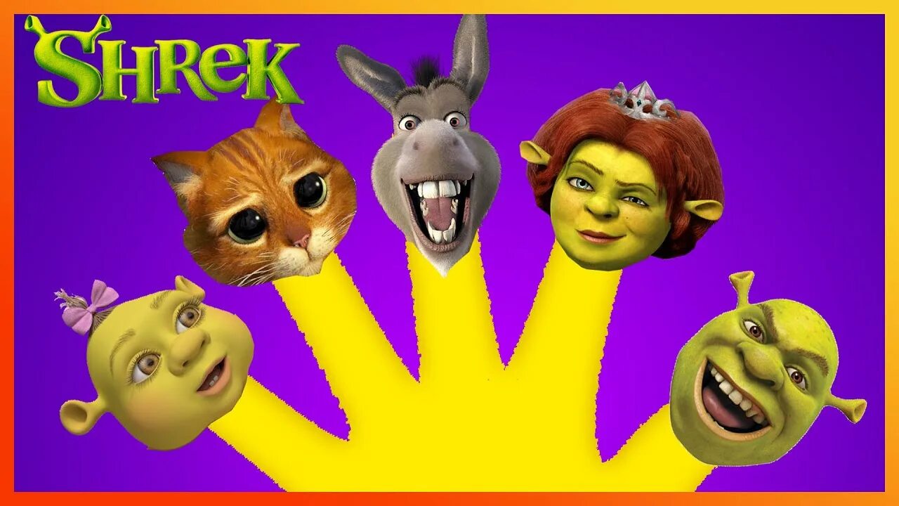 Finger Family Шрек. Семья Шрека. Shrek Song. Шрек с пальчиком. Песни из шрека слушать