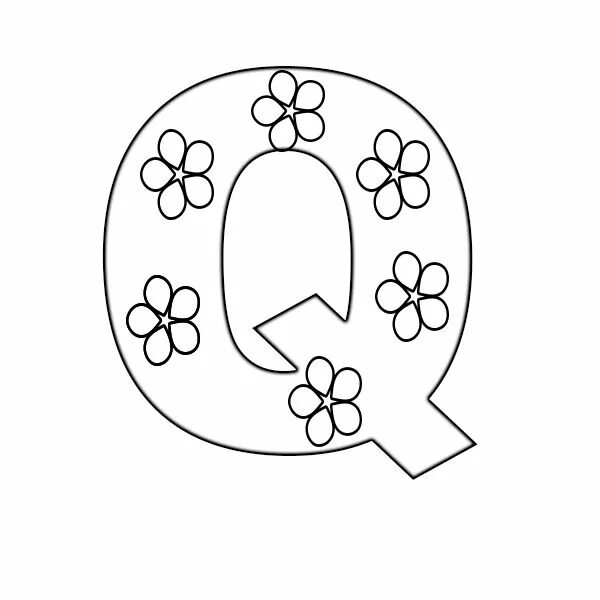 Q colour. Letter q. буква q раскраска. letter q colouring page. printable letter a coloring page.