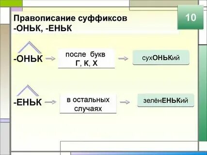 Суффикс инк имеет значение один предмет тропинка