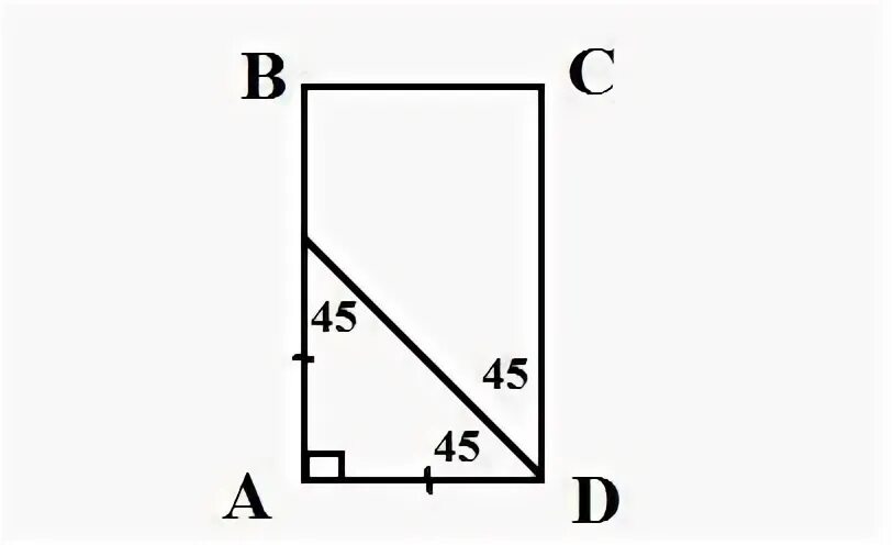 В прямоугольник ABCD биссектриса угла d пересекает сторону ab. В прямоугольник ABCD биссектриса угла d, пересекает отрезок ab. Найди сторону прямоугольника внизу 6 точек. PABCD 36 найти АВ. D corner