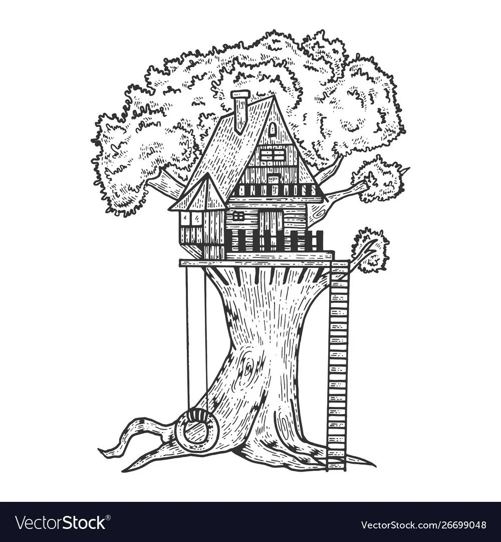 Tree house drew
