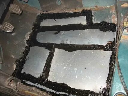 Заплатки на днище автомобиля