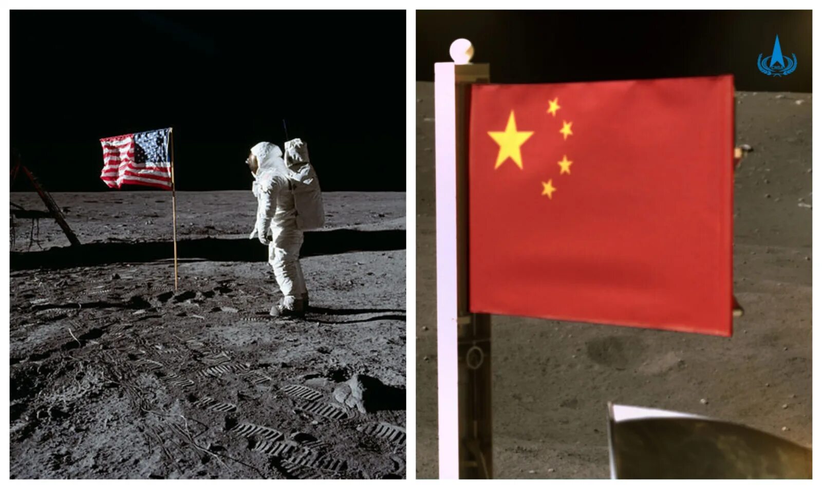 Россия китай луна. Флаг американцев на Луне. Флаг СССР на Луне. China Flag on Moon. First Chinese Flag on the Moon.