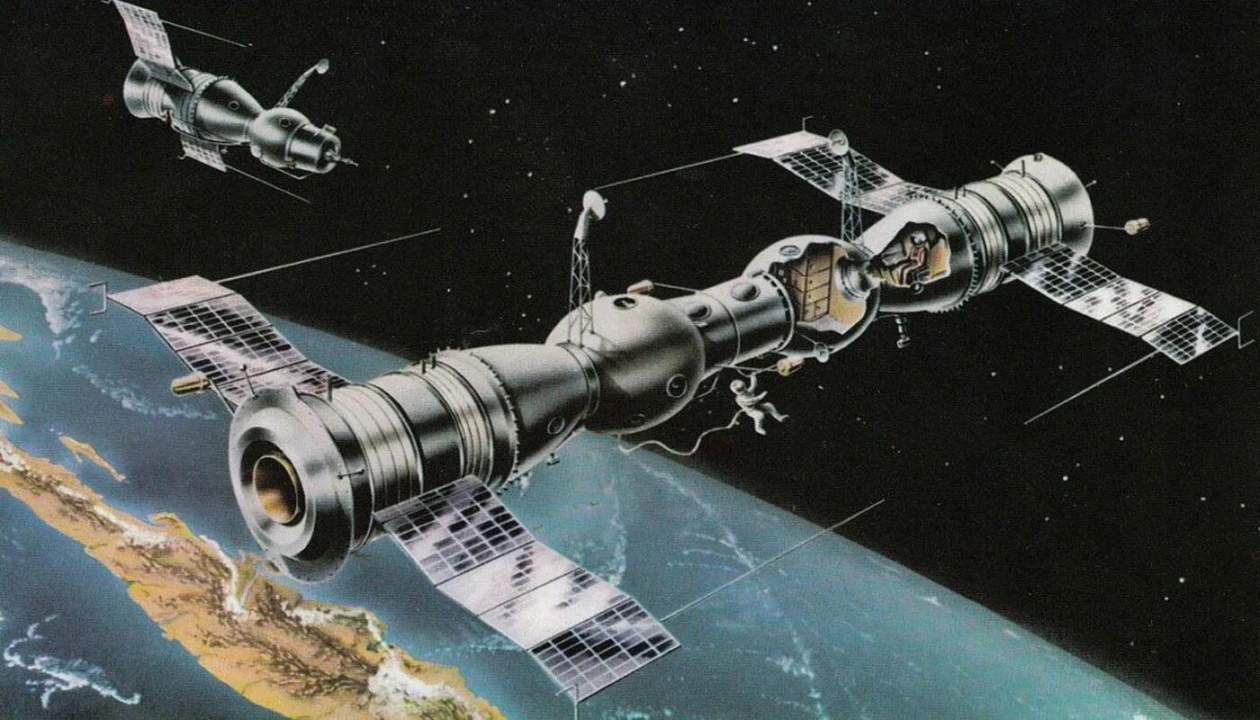 Как называется советский космический. Салют-1 орбитальная станция. Союз т-12 космический корабль. Космический корабль Союз СССР. Союз 4 и Союз 5.