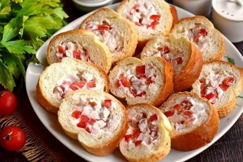 Закуски с багетом