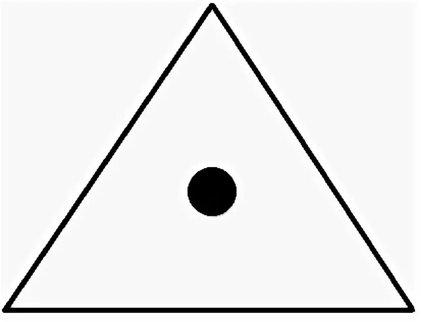 Круг с точкой в треугольнике. Круг с треугольником внутри. Точка внутри треугольника. Треугольный знак с точкой. Знак треугольник, а внутри точка.