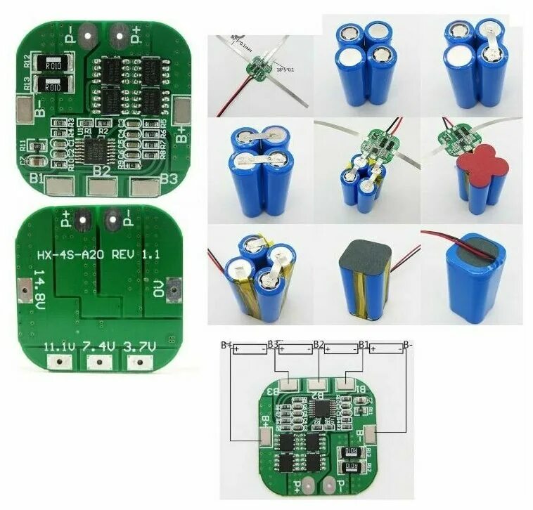 Спайка аккумуляторов. HX-4s-d20. Переделка шуруповёрта на литиевые аккумуляторы 18650 12в. BMS 3s 12v DC. Переделка шуруповёрта на литиевые аккумуляторы 12 вольт.