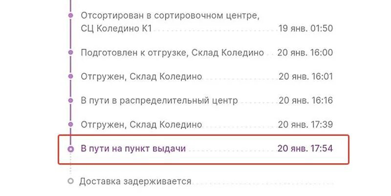 Отсортирован вб сколько ждать