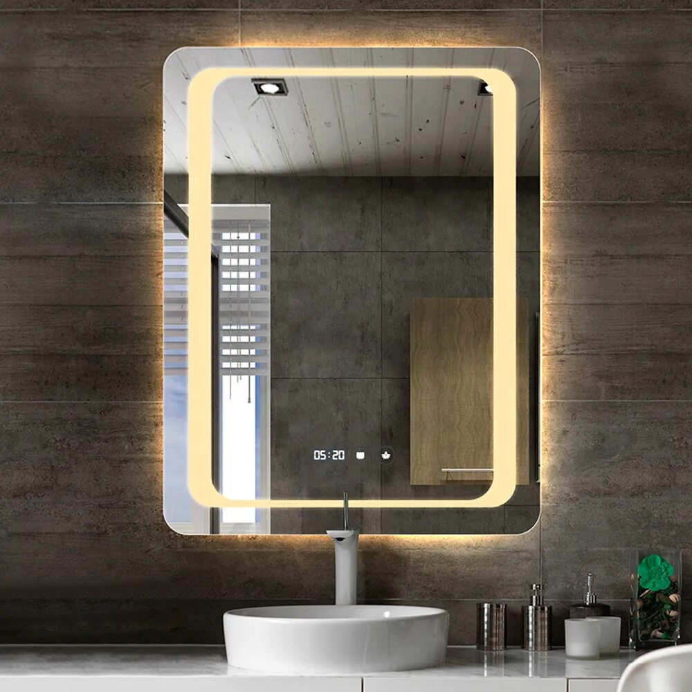 Зеркало с внутренней подсветкой. Зеркало в ванную с подсветкой и сенсорное. Зеркало с сенсорной подсветкой. Зеркало с сенсорным управлением. Купить зеркало с подсветкой и подогревом
