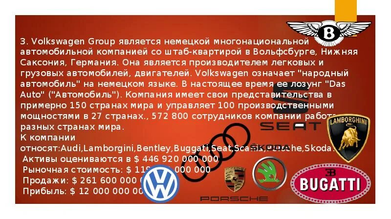 Крупнейшие автомобилестроительные компании мира проект Скачать презентацию на тему Крупнейшие автомобилестроительные компании мира