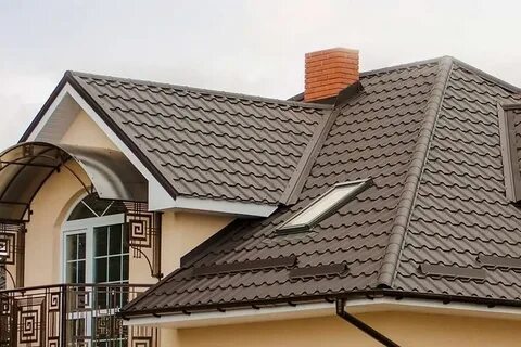Крыша из металлочерепицы фото