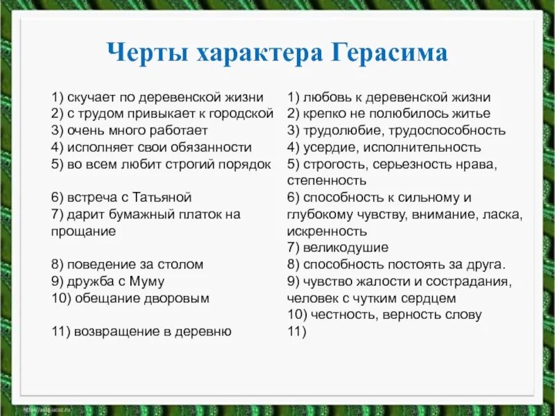 Тургенев черты характера Герасима. Качества характера Герасима. Черты характера Герасима из Муму 5 класс. Качества характера Герасима из рассказа Муму. Черты верности