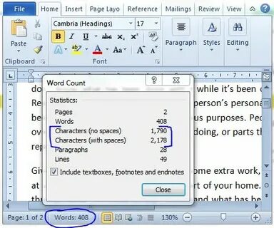 Word character