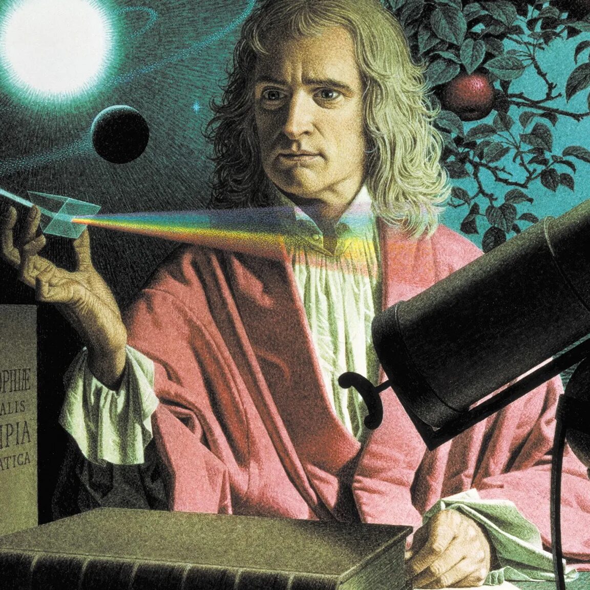 Детский ньютон. Ньютон. Ньютон ученый. Ньютон и яблоко. Ньютон ученый фото.