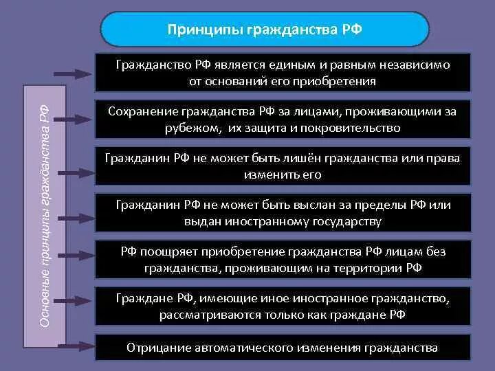 К принципам гражданина рф не относится. Принцип экстерриториальности гражданства. Принципы российского гражданства. Принцип сохранения гражданства. Основные принципы гражданства РФ.