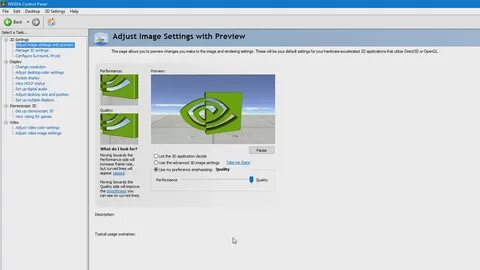 Using the Nvidia Control Panel Application for Monitor and Video Settings. 