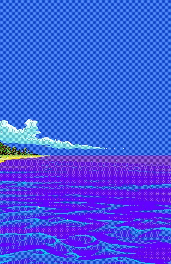 Красивый пиксельный пейзаж. Пиксельное море 2д. Море 8 бит. Пиксельные фоны. Море пиксель арт.