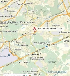 Рассказовка на карте москвы