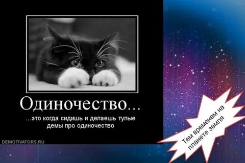 Про одиночество со смыслом
