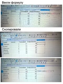 Тестирование информатика электронные таблицы