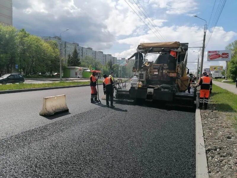 Строительство дорог Пенза. Дорога отремонтирована БКАД. Дороги Пенза ремонт.