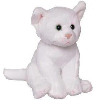 Мягкая игрушка кошка белая