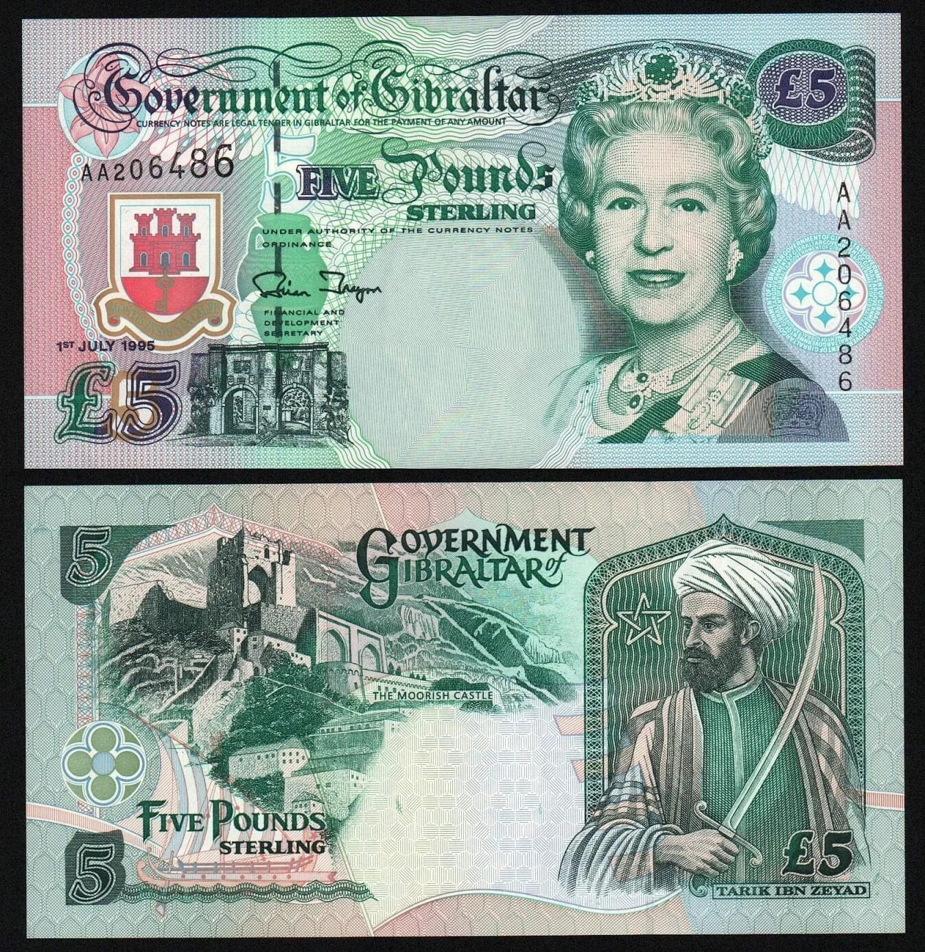 5 фунтов стерлингов в рублях. Гибралтар 5 фунтов 1995. Банкноты Гибралтара. Гибралтар валюта. 5 Фунтов банкнота.